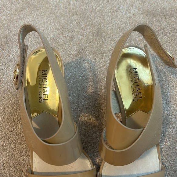 MICHAEL Michael Kors Open Toe Sandals - Joselle Logo High-Heel, Size 6.5 - Picture 11 of 11